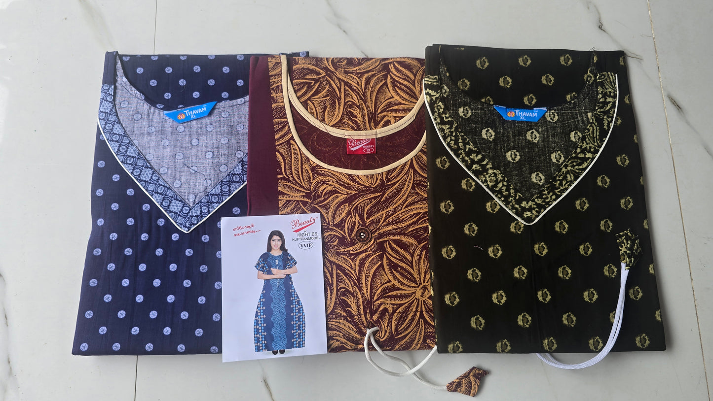 Kaftan Nighty Combo Offer XL