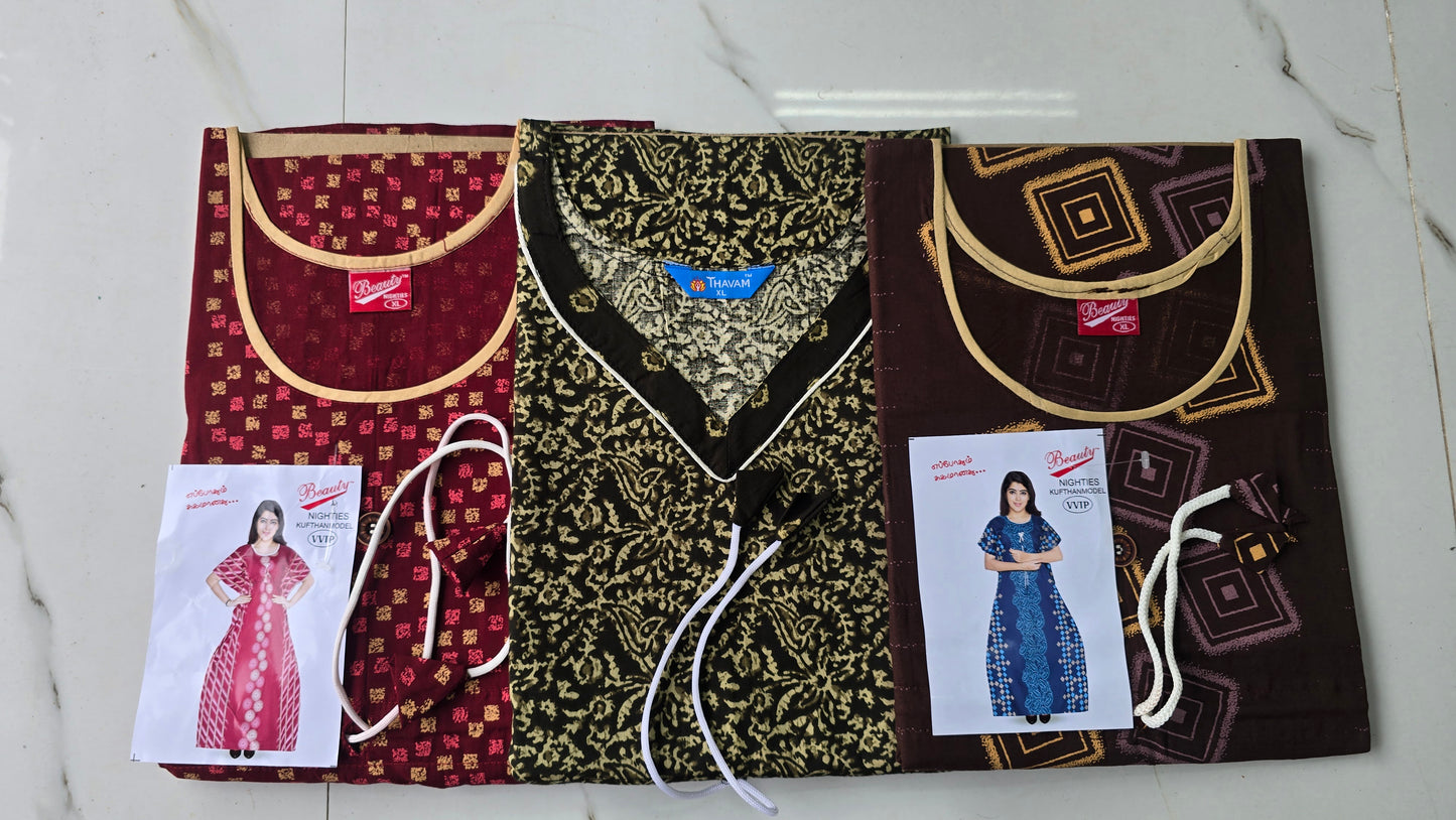 Kaftan Nighty Combo Offer XL