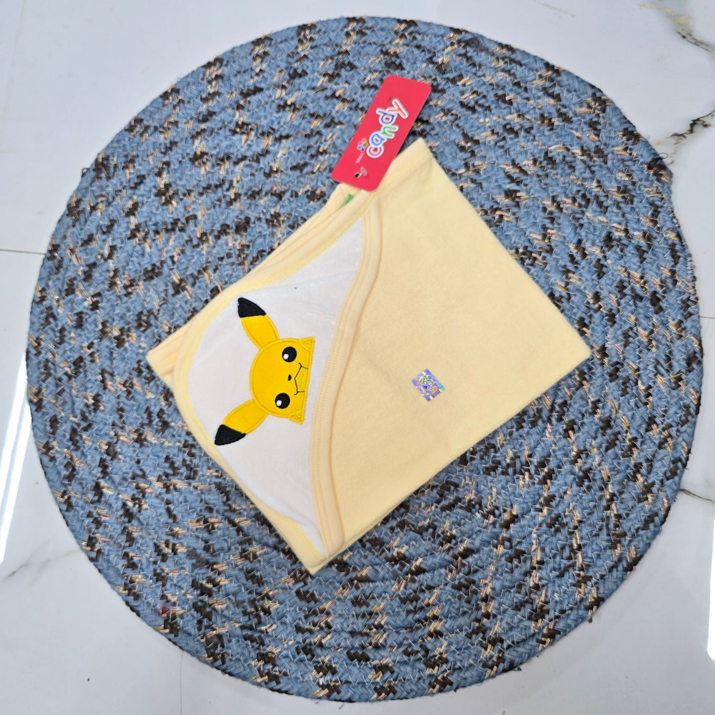 Pikachu baby towel with hood