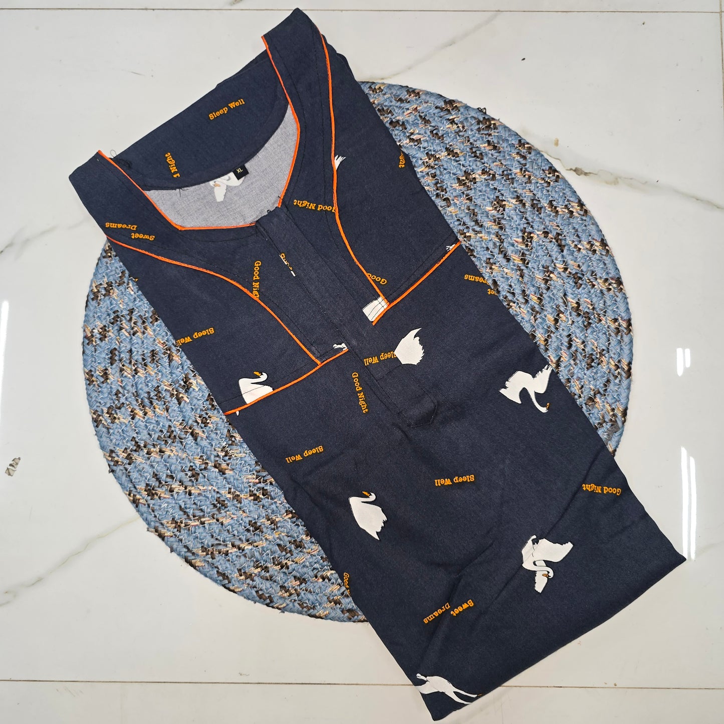 Rayon Nighty with zip