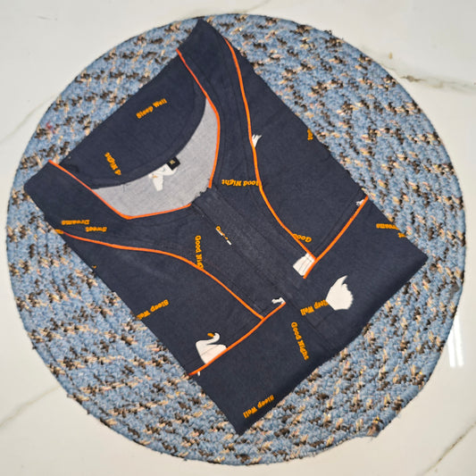 Rayon Nighty with zip