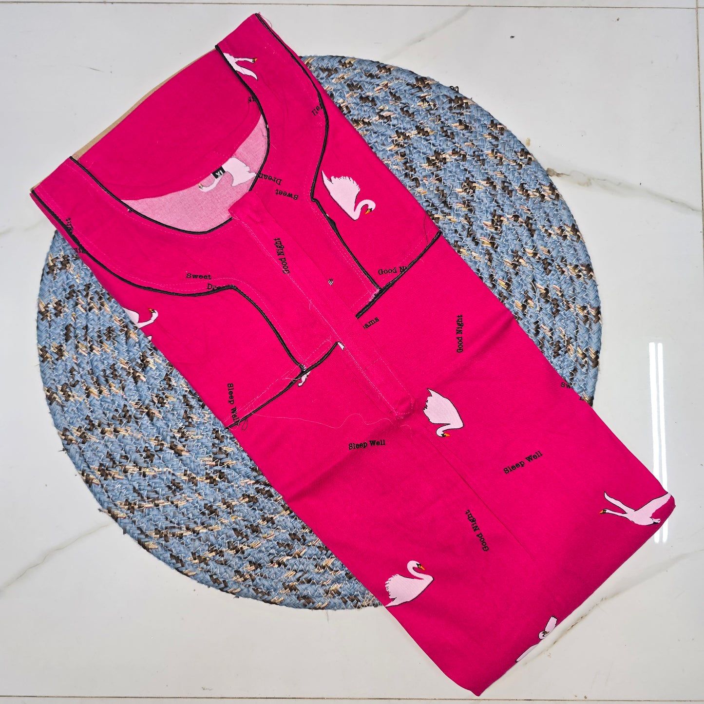 Rayon Nighty with Zip