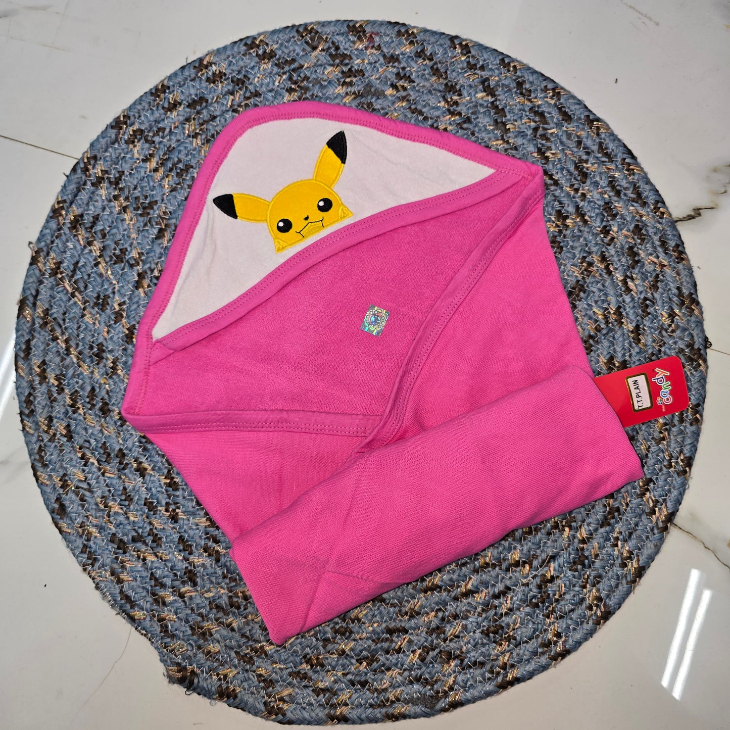 Pikachu baby towel with hood