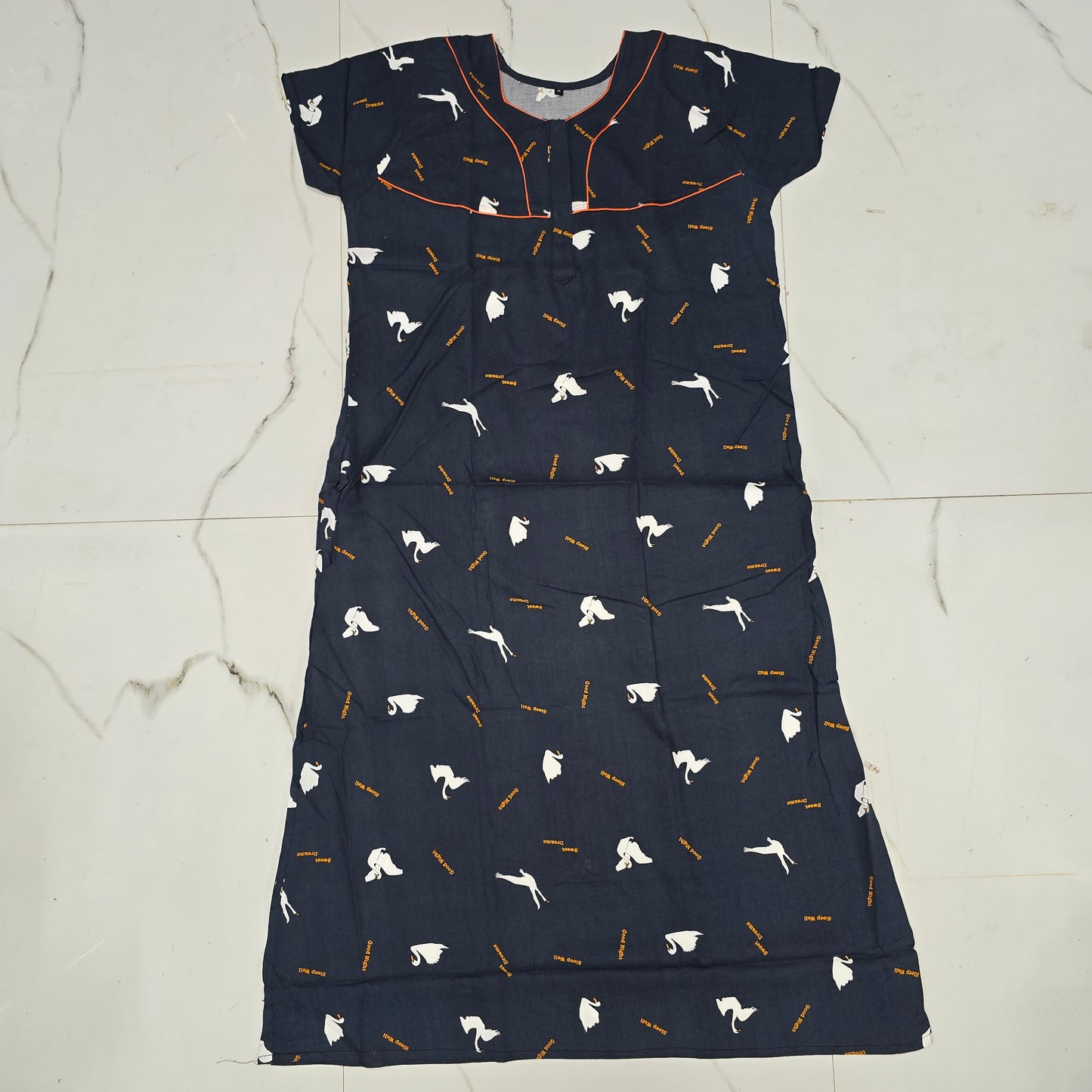 Rayon Nighty with zip